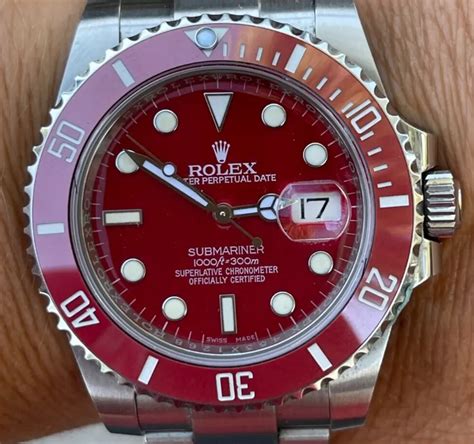 colori rolex submariner|rolex submariner red price.